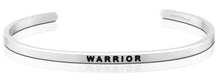 Load image into Gallery viewer, MantraBand Bracelet Silver - Warrior
