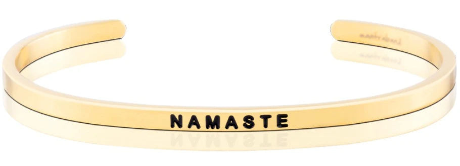 MantraBand Bracelet Yellow Gold - Namaste