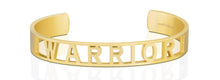 Load image into Gallery viewer, MantraBand Statement Bracelet Yellow Gold - Warrior
