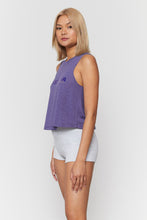 Load image into Gallery viewer, Spiritual Gangster XS Good Karma Crop Tank - Heather Eclipse

